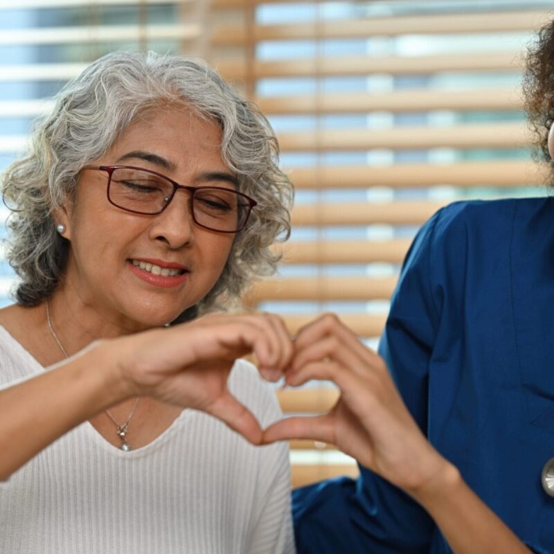 Portrait,Image,Of,An,Old,Asian,Woman,And,African,Nurse Portrait,Image,Of,An,Old,Asian,Woman,And,African,Nurse