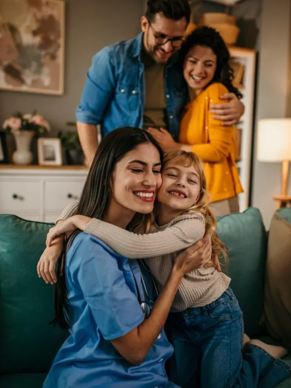 Mom,And,Dad,Cherishing,The,Heartfelt,Moment,Between,Their,Child